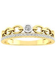 9ct Yellow Gold Total Diamond Weight 0.10ct Diamond Dress Ring