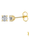 10ct Gold Diamond Studs. Set with 0.50ct tdw of Harmony Created Diamonds.
