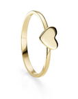 9ct Yellow Gold Polished Heart Ring