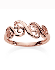 9ct Rose Gold Filigree Dress Ring